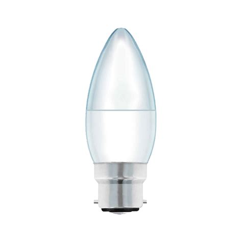 Status 8watt Candle LED BC B22 Bayonet Cap Opal Warm Equivalent To