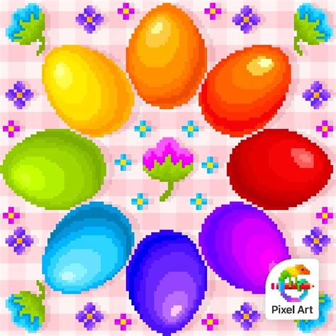 Pin By Ashley Garrard Kabir On Pixelart Completed Easter Eggs Pixel