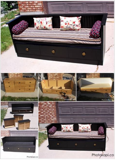 Turn An Old Dresser Into An Awesome Bench Step By Step Instructions