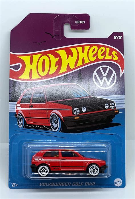 Amazon Hot Wheels 2022 VOLKSWAGENs Golf MK2 Red Walmart Exclusive 8 8 Toys Games