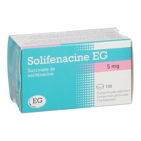 SOLIFENACINE EG 5MG FILMOMH TABL 100 PVC ALU Apotheek Kestens