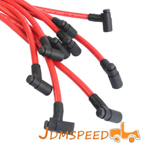 Jdm Spark Plug Hei Wires Set 90 To Straight For Chevy 350 383 400 454 V8 Sbc Bbc Ebay