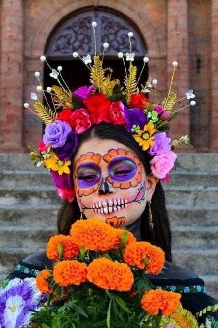 Maquillajes De Catrina Modernos Color Naranja Mujer Saludable 10