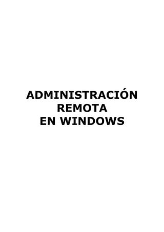 Administracion Remota Windows Pdf