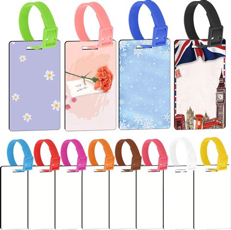 Amazon Sublimation Blank Luggage Tags Travel Bag Baggage Tags