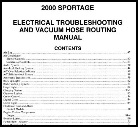 Manual Taller Diagramas Electricos Kia Sportage 2000 Bs 50 000 00 En