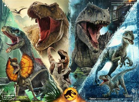 Jurassic World 3 Puzzle 100p Xxl Les Espèces De Dinosaures Puzzle