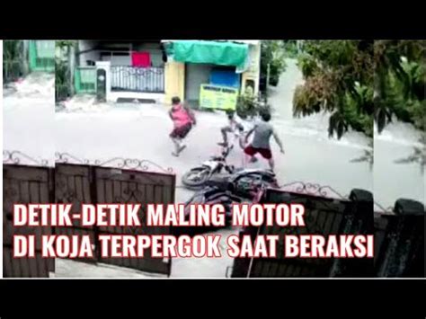 Aksi Komplotan Pencuri Motor Gagal Beraksi Di Jalan Walang Timur Tugu