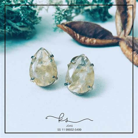 Brinco Ouro Gota Bujuda Nude Riscado Media KS