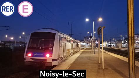 RER E Spot De Nuit A Gare De Noisy Le Sec YouTube