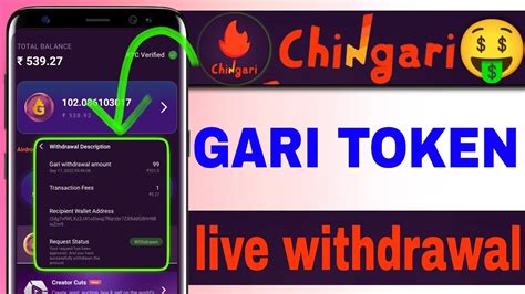 GARI TOKEN Live Withdrawal Chingari App Withdrawal Trick Gari Token