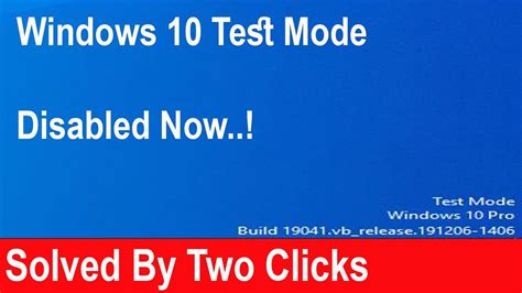 How To Remove Windows 10 Pro Test Mode Disable Windows 10 Test Mode Windows 10 Youtube