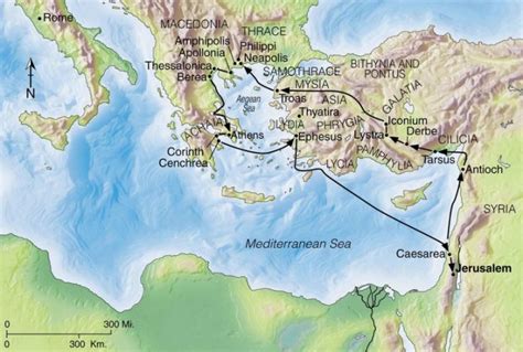 Chronology Of Pauls Journeys And Epistles Life Hope And Truth