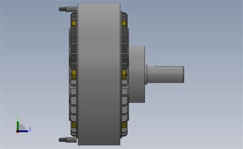 Fzy型单出轴、止口支撑、水冷磁粉制动器[fzy100] Solidworks 2018 模型图纸下载 懒石网