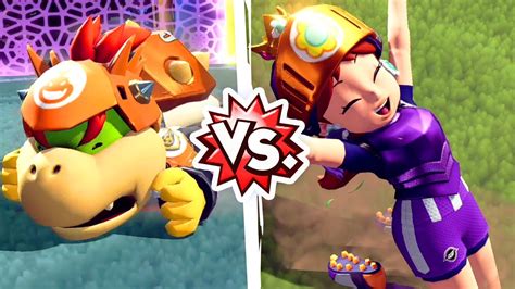 Mario Strikers Battle League Shellfish Bowser Jr Vs Knight Daisy