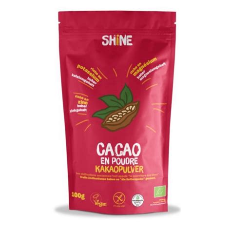 Shine Rohes Kakaopulver BIO 100g Kaufen Kanela