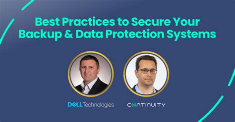 Webinar Best Practices To Secure Your Backup And Data Protection