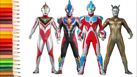 Mewarnai Ultraman Ginga Strium Ultraman Zero Shining Ultraman Ginga