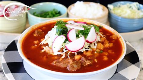 How To Make Red Pork Pozole Rojo Con Carne De Puerco Cerdo Youtube