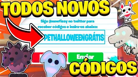 Novo C Digo Para Ganhar Todos Os Pets Do Halloween Gr Tis No Adopt Me