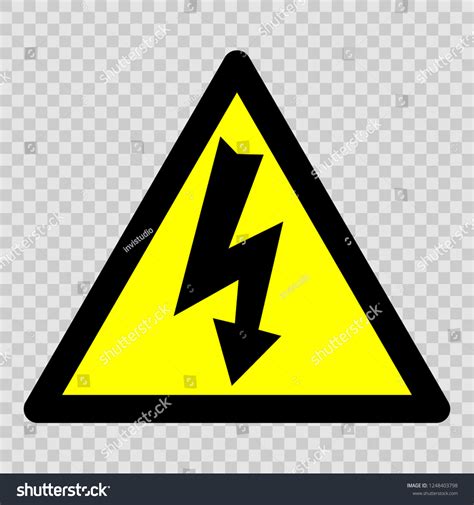 Danger Electricity Vector Sign Warning Sign Stock Vector (Royalty Free ...