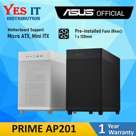 Asus PRIME AP201 Micro ATX Case Mesh A21 Mesh M ATX Casing Black