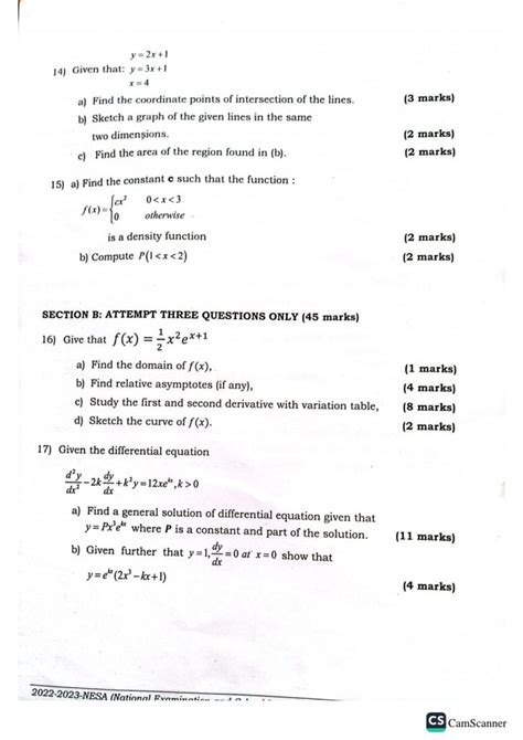 Nesa S Mathematics National Examination Past Paper News Within