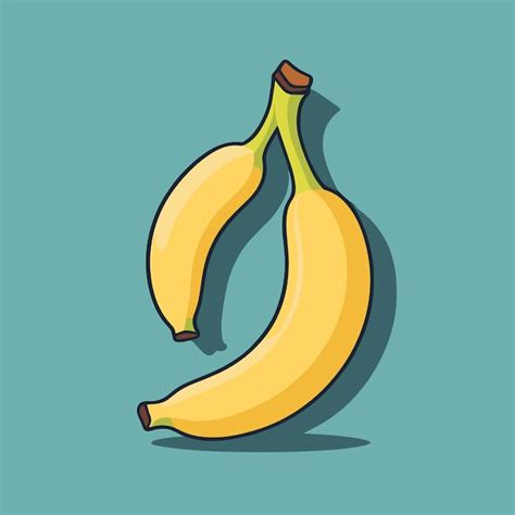 Premium Vector Banana Cartoon Vector Illustration