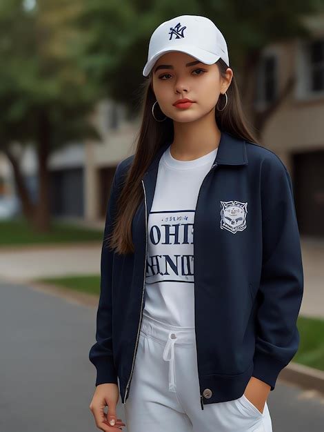 A Girl Wearing A White Shirt That Says Quot Old Quot On It Premium Ai