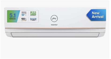 Godrej 1 Ton 3 Star Inverter Split Ac Model 2023 100 Copper 5 In 1