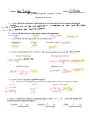 Scientific Notation Metric Conversions Significant Figures Course Hero