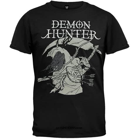 Demon Hunter Mens Sickle Demon T Shirt Black Short Sleeve Cotton