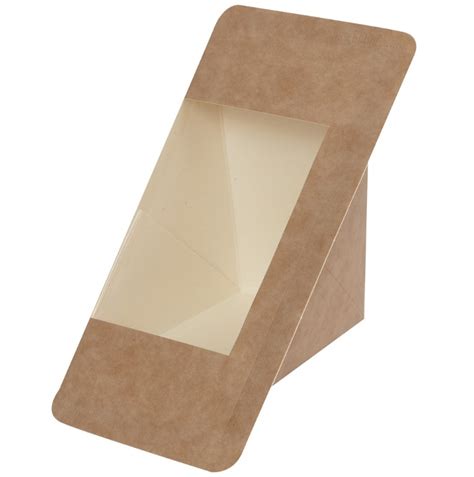 Sandwich Wedge With Window Heat Seal Packaging R Us