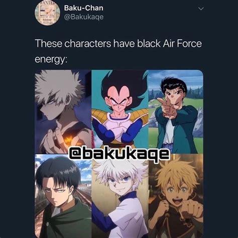 Share More Than Black Air Force Anime Characters In Cdgdbentre