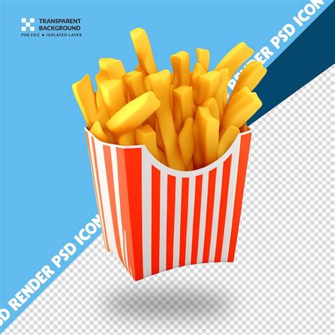 Batatas Fritas Deliciosas Do Fast Food D Psd Premium