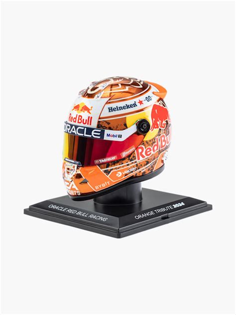 Max Verstappen Mini Helmets In Oracle Red Bull Racing Official Red