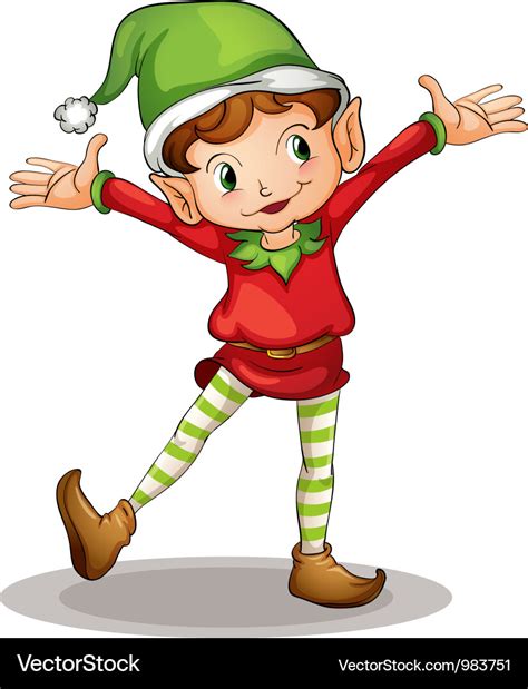 Little Elf Royalty Free Vector Image Vectorstock