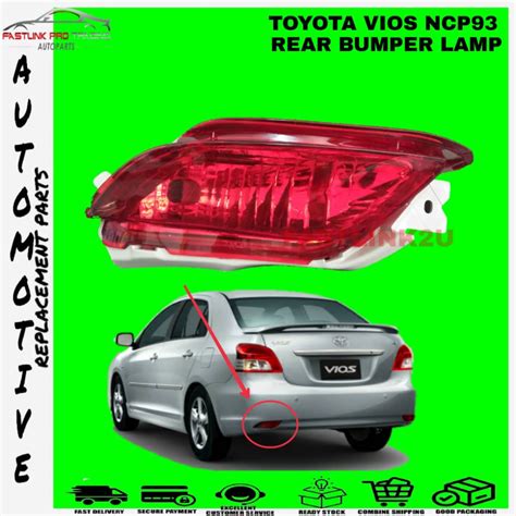 Toyota Vios Ncp Rear Bumper Lamp Unit Belakang Lampu Bawah