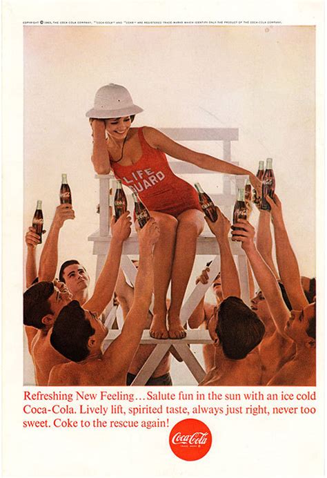 Vintage Coca Cola Ads Beach