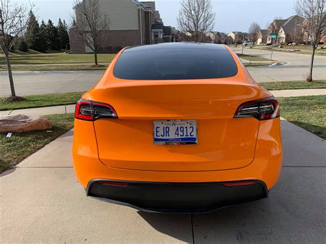 This Brilliant Urban Orange Tesla Model Y Is Sure To Turn Heads