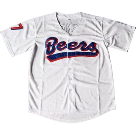 Baseketball Milwaukee Beers Movie Baseball Jersey 44 17 Baseketball