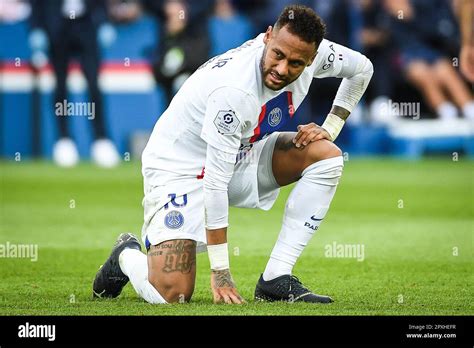 Neymar Jr Of Psg Looks Dejected During The French Championship Ligue