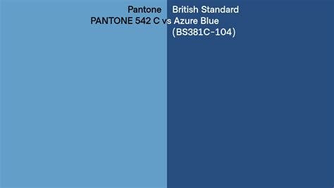 Pantone C Vs British Standard Azure Blue Bs C Side By Side