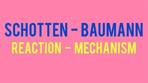 Schotten Baumann Reaction Mechanism Youtube