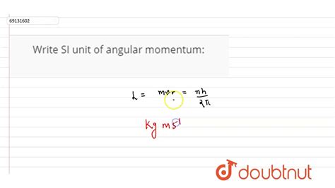 Angular Momentum Units