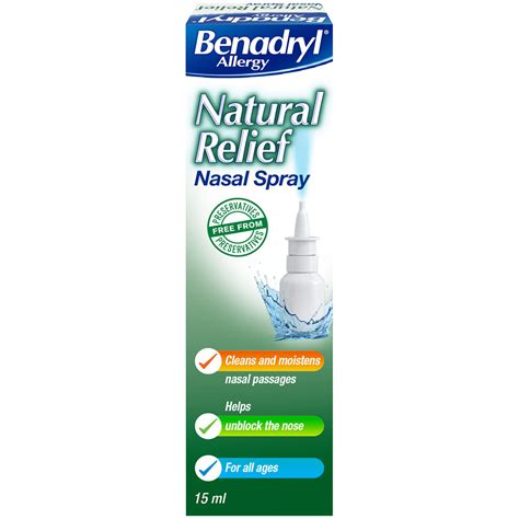 Benadryl Natural Relief Nasal Spray Wilko