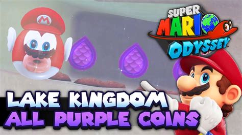 All Purple Coins In Lake Kingdom Guide Super Mario Odyssey Youtube