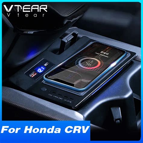 Car Qi Wireless Charger For Honda Crv Cr V Accessories