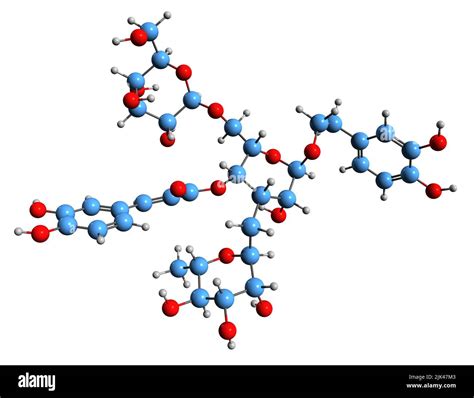 3D Image Of Echinacoside Skeletal Formula Molecular Chemical