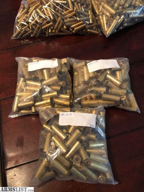 Armslist For Sale 300 Pieces Of Once Fired 45 Long Colt Brass